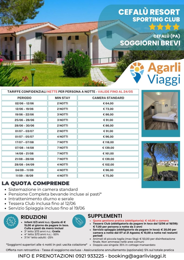 Cefal&ugrave; Resort Sporting Club**** - Cefal&ugrave; (PA)