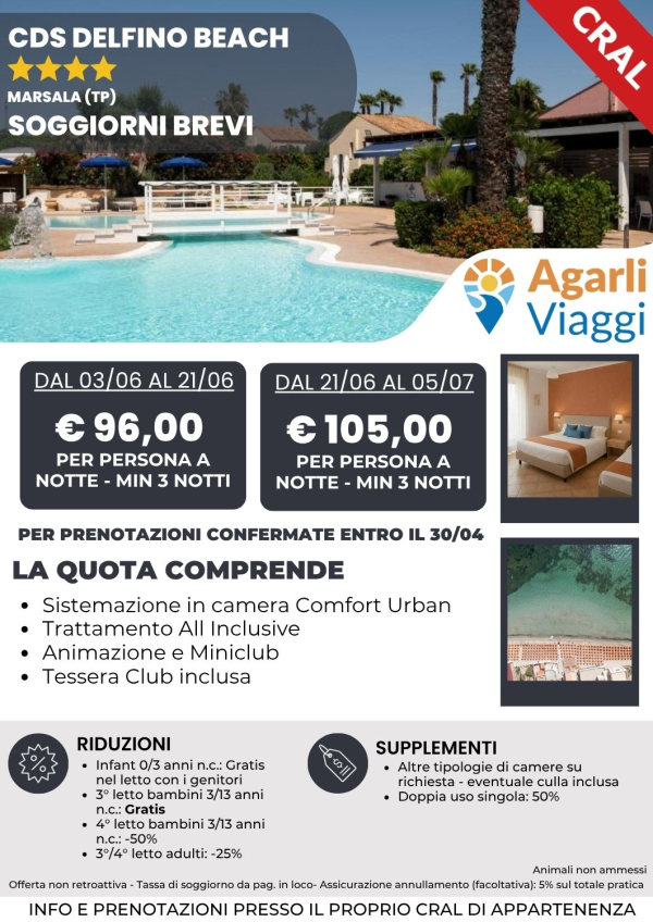 CDS Delfino Beach**** - Marsala (TP)