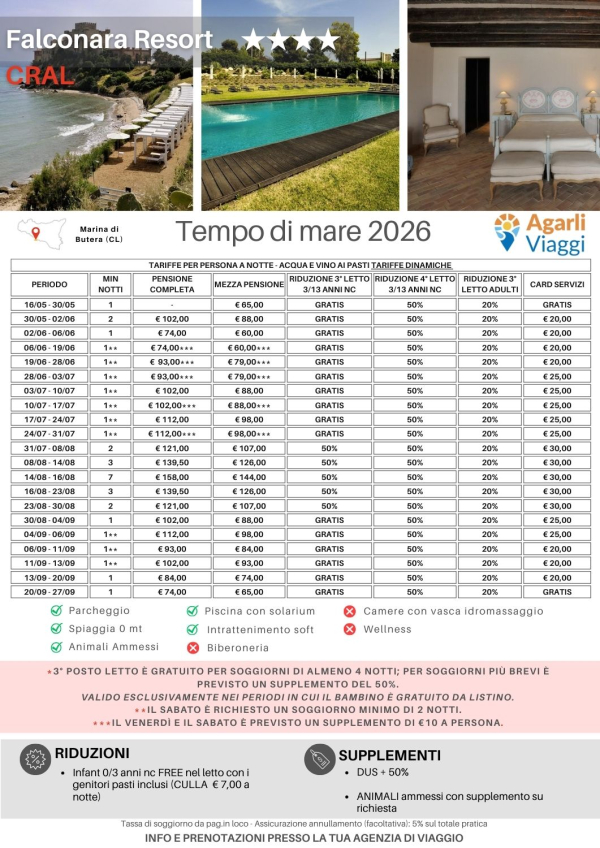 Falconara Resort**** -  Marina di Butera (CL)
