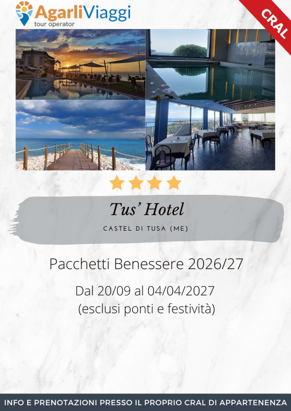 Tus' Hotel**** - Castel di Tusa (ME)   pacchetti benessere