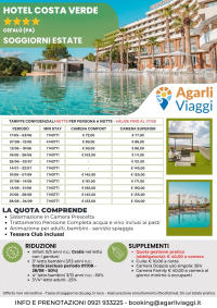 Hotel Costa Verde**** - Cefal&ugrave; (PA)