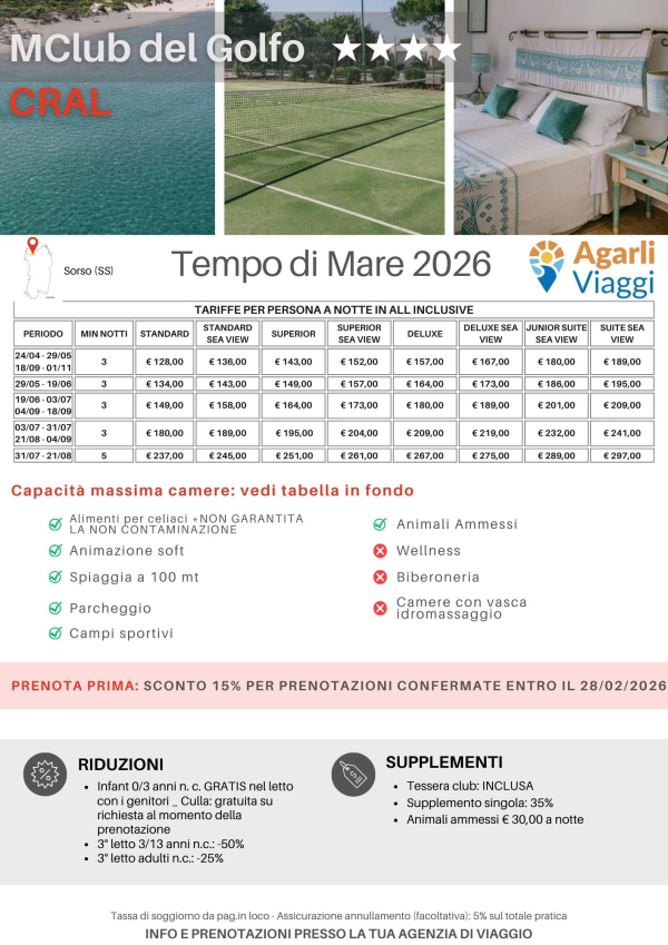 MClub del Golfo**** - Sorso (SS)