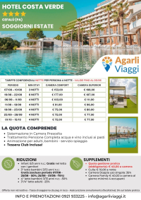 Hotel Costa Verde**** - Cefalù (PA)