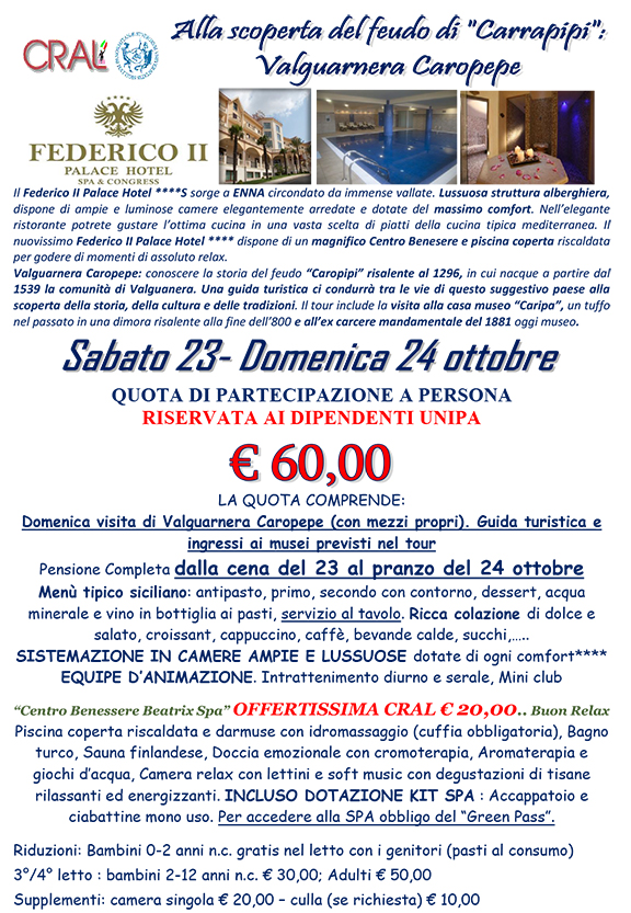 Hotel Federico II FESTA CRAL 2021 1