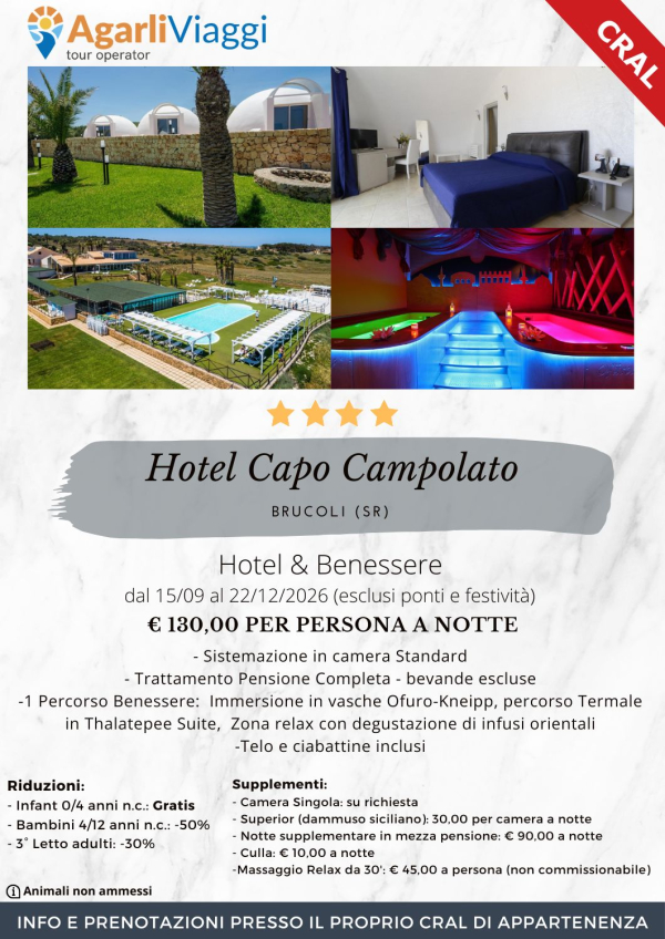 Hotel Capo Campolato**** - Brucoli (SR)