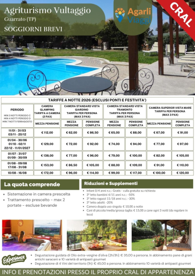 Agriturismo Vultaggio - Guarrato (TP)