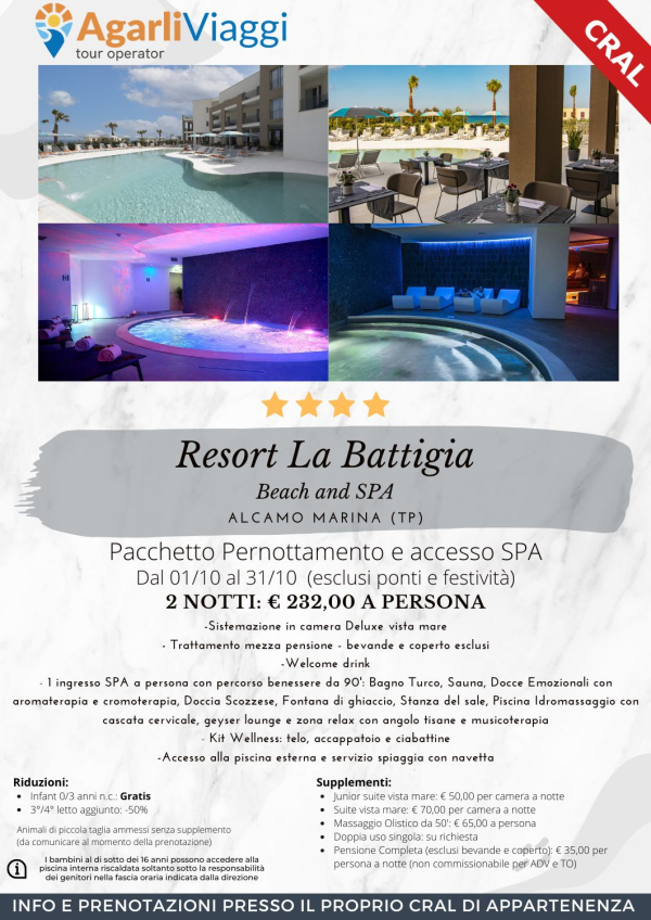 Resort La Battigia**** - Alcamo Marina (TP)