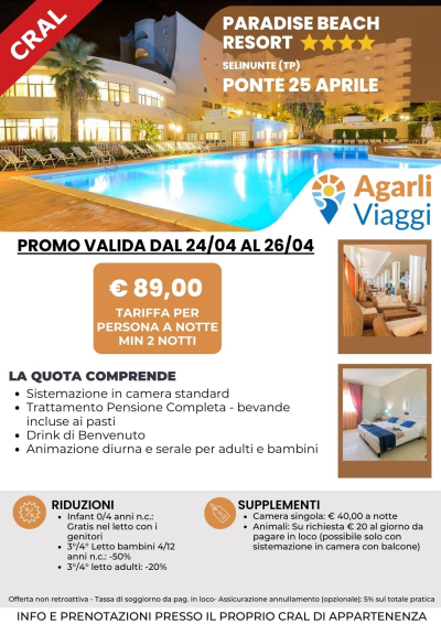 Paradise Beach Resort**** - Selinunte (TP)