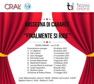 Rassegna di Cabaret | "Finalmente si ride"