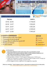 Blu Modicamare Residence - Modica (RG)